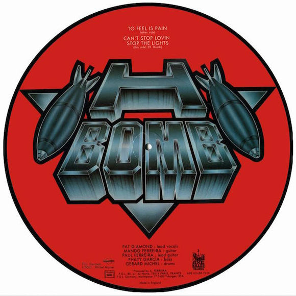 H-BOMB - TO FEEL IS PAIN - LP Picture