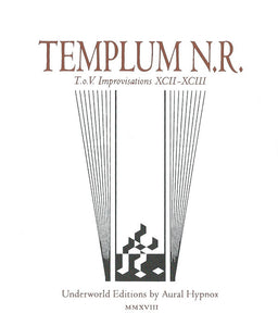 TEMPLUM N.R. "T.o.V. Improvisations XCII-XCIII" CD