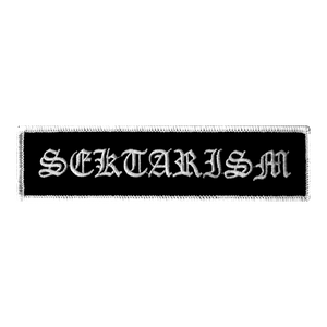 SEKTARISM "LOGO WHITE" EMBROIDERED PATCH