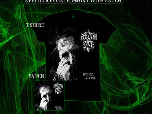AFFLICTION GATE "DYING ALONE" BLACK T-SHIRT