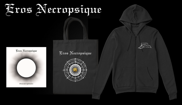 EROS NECROPSIQUE - 2 x LP + ZIP-UP HOODIE + Totebag + Metal Pins