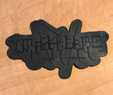 MALHKEBRE "LOGO" BLACK LEATHER PATCH