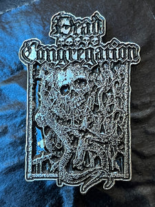 DEAD CONGREGATION "LOGO & SKULL" METAL BADGE PIN