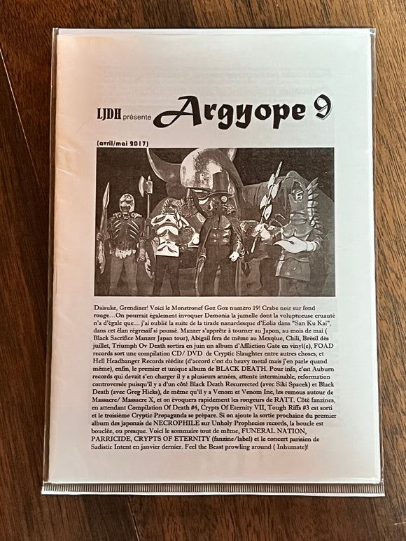 ARGYOPE - Issue 9 - Fanzine A5