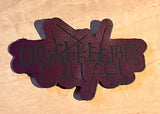 MALHKEBRE "LOGO" RED LEATHER PATCH
