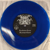 IMPENDING DOOM / GOATFIRE - Luciferian Curse & Headshot Christ / Scornful Chalice - 7"EP - Blue version