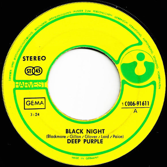 DEEP PURPLE - BLACK NIGHT - EP - 7