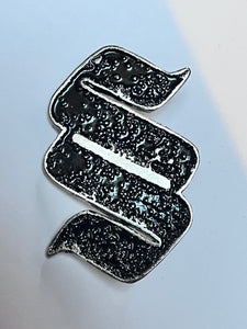 SEKTARISM "S - SILVER" METAL BADGE PINS