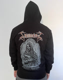 SHINING "THE ENEMY TREATMENT" HOODED-ZIPPED SWEATSHIRT