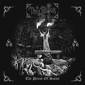 THE BLACK "THE PRIEST OF SATAN" LP - MILKY CLEAR / BLACK