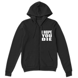 ANTAEUS "I HOPE YOU DIE" HOODED-ZIPPED SWEATSHIRT - POD