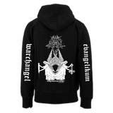 ANTAEUS "EVANGELIKUM WARCHANGEL" BLACK ZIP-UP HOODIE