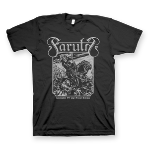 FARULN "RECREATOR OF THE GREAT SILENCE" BLACK T-SHIRT