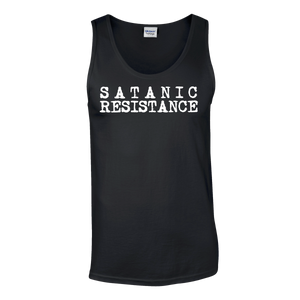 MALHKEBRE "SATANIC RESISTANCE" BLACK TANK TOP MAN & GIRLY