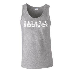 MALHKEBRE "SATANIC RESISTANCE" GREY TANK TOP GIRLY