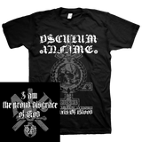 OSCULUM INFAME "I AM THE PROUD DISGRACE OF GOD" BLACK T-SHIRT & GIRLY