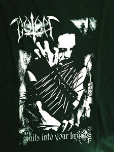 KOSA "NAILS INTO YOUR BRAIN" BLACK T-SHIRT