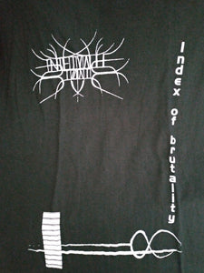 INTERVALLE BIZARRE "INDEX" BLACK T-SHIRT