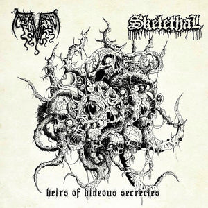 CADAVERIC FUMES / SKELETHAL "HEIRS OF HIDEOUS SECRECIES" 7"EP