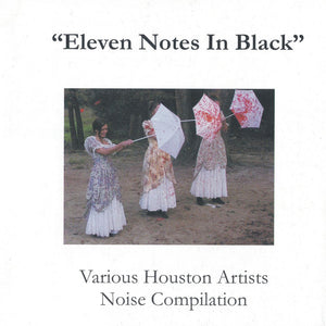 VARIOUS HOUSTON ARTISTS NOISE COMPILATION "ELEVEN NOTES IN BLACK" CD