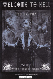 MELEK-THA "TYRANUS: THE DECIMATION WORLD (SPECIAL EDITION)" 2 x CDr in a DVD case