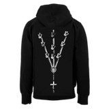 SEKTARISM "CHAPELET DISCIPLINE" BLACK ZIP-UP HOODIE