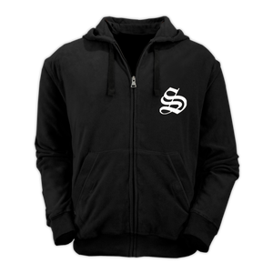 SEKTARISM "CHAPELET DISCIPLINE" BLACK ZIP-UP HOODIE