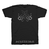 SEKTARISM "HOSANNA SATHANA" BLACK T-SHIRT