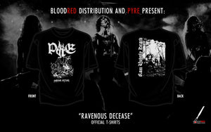 PYRE "RAVENOUS DECEASE" BLACK T-SHIRT