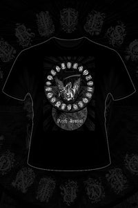 RITES OF THY DEGRINGOLADE "ARCH SPATIAL" BLACK T-SHIRT